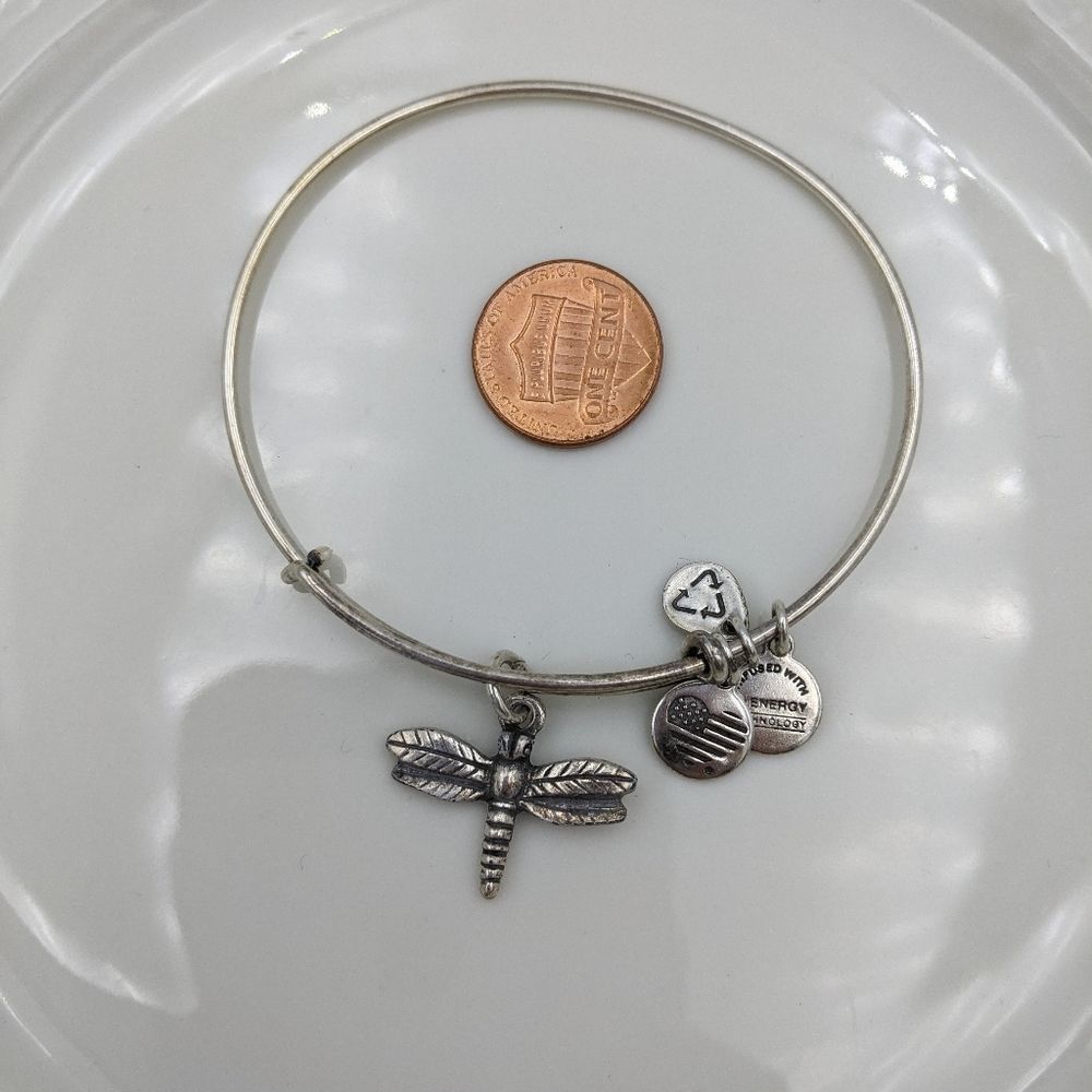 Alex and Ani Rafaleian Silver Dragonfly Bracelet - Picture 2 of 6